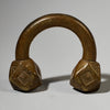 A SCULPTURAL HEAVY TUAREG ANKLET FROM THE SAHARA ( No 4971 )