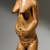A DETAILED SPIRIT PARTNER FROM THE BAULE TRIBE OF IVORY COAST, WEST AFRICA ( No 5054 )