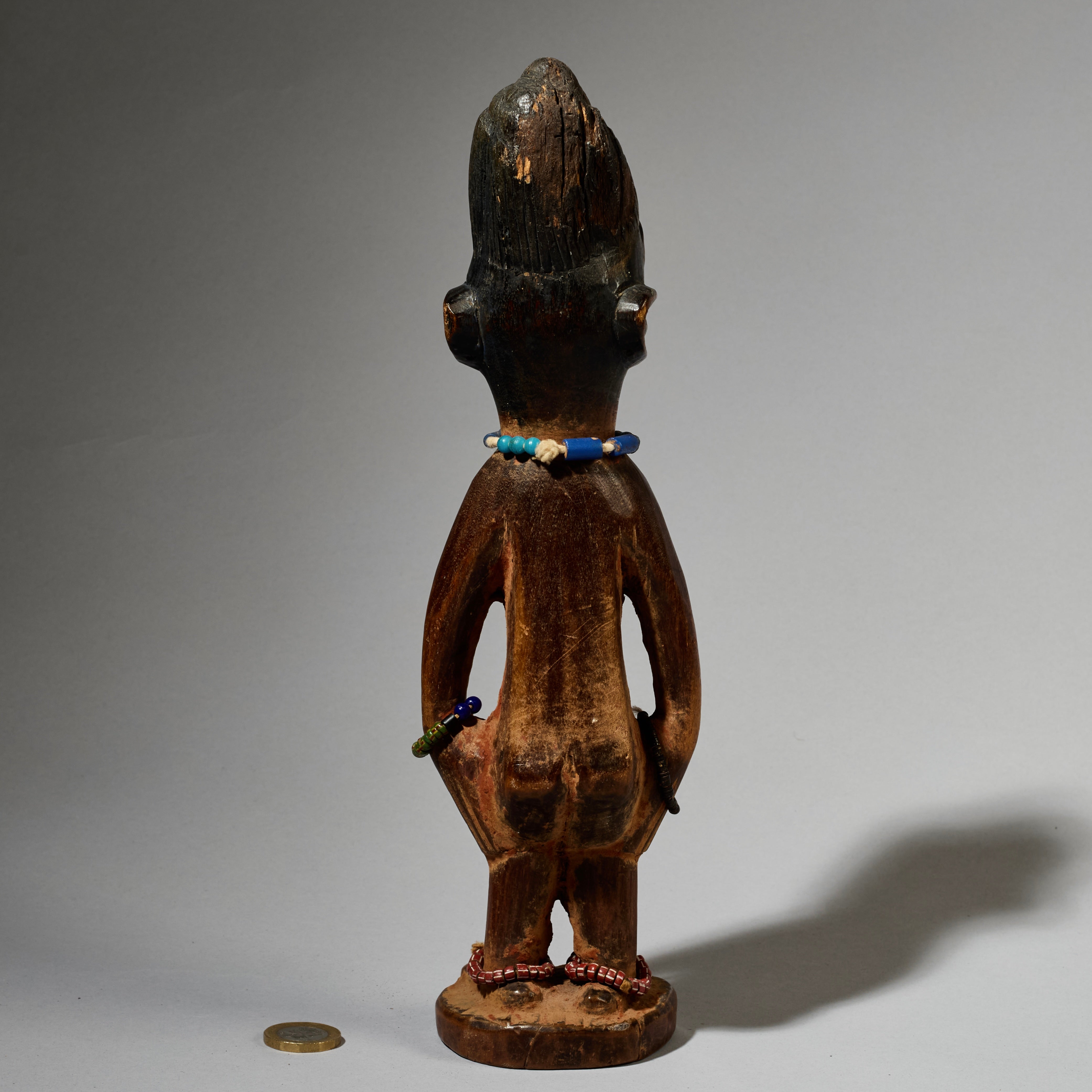 A TACTILE, OLD YORUBA DOLL, EX UK COLL. YORUBA TRIBE OF NIGERIA ( No 5029