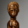 A SWEET SEATED BAULE TRIBE WOMAN , EX UK COLL. IVORY COAST  ( No 5014 )