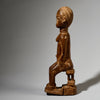 A SWEET SEATED BAULE TRIBE WOMAN , EX UK COLL. IVORY COAST  ( No 5014 )