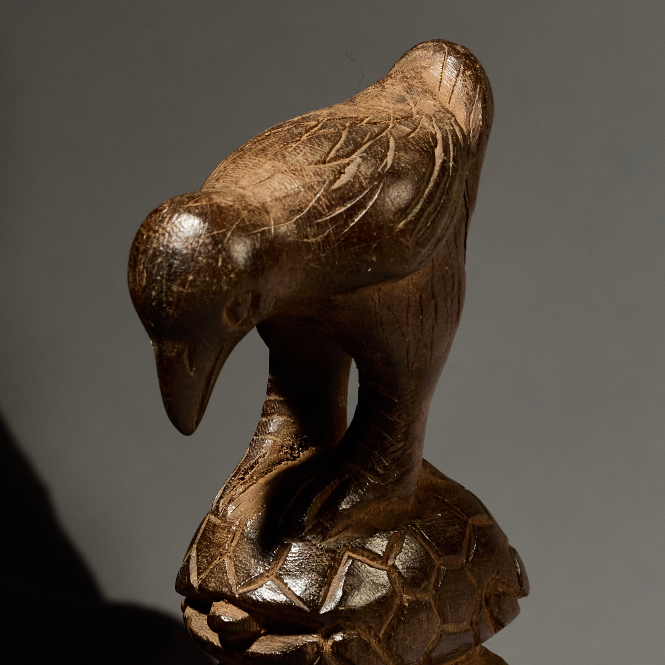 A STUNNING PATINATED BAULE TRIBE CATAPULT , IVORY COAST (  No 4975 )