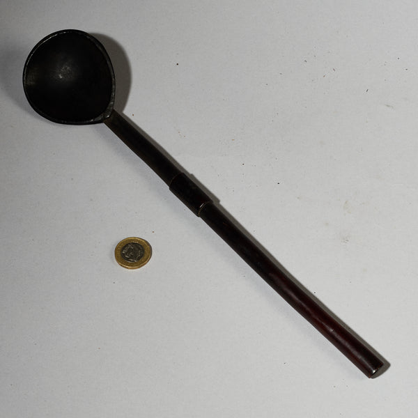 AN ENGRAVED OLD ZULU SPOON  , EX UK COLLECTION [ No 4989 )