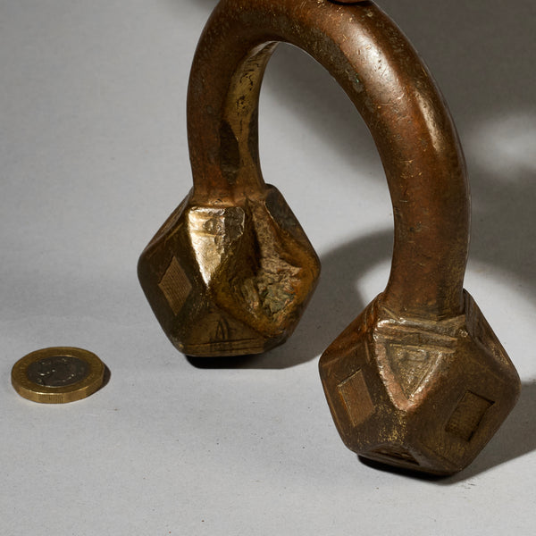 A LUSH HEAVY  TUAREG ANKLET FROM THE SAHARA ( No 4973 )