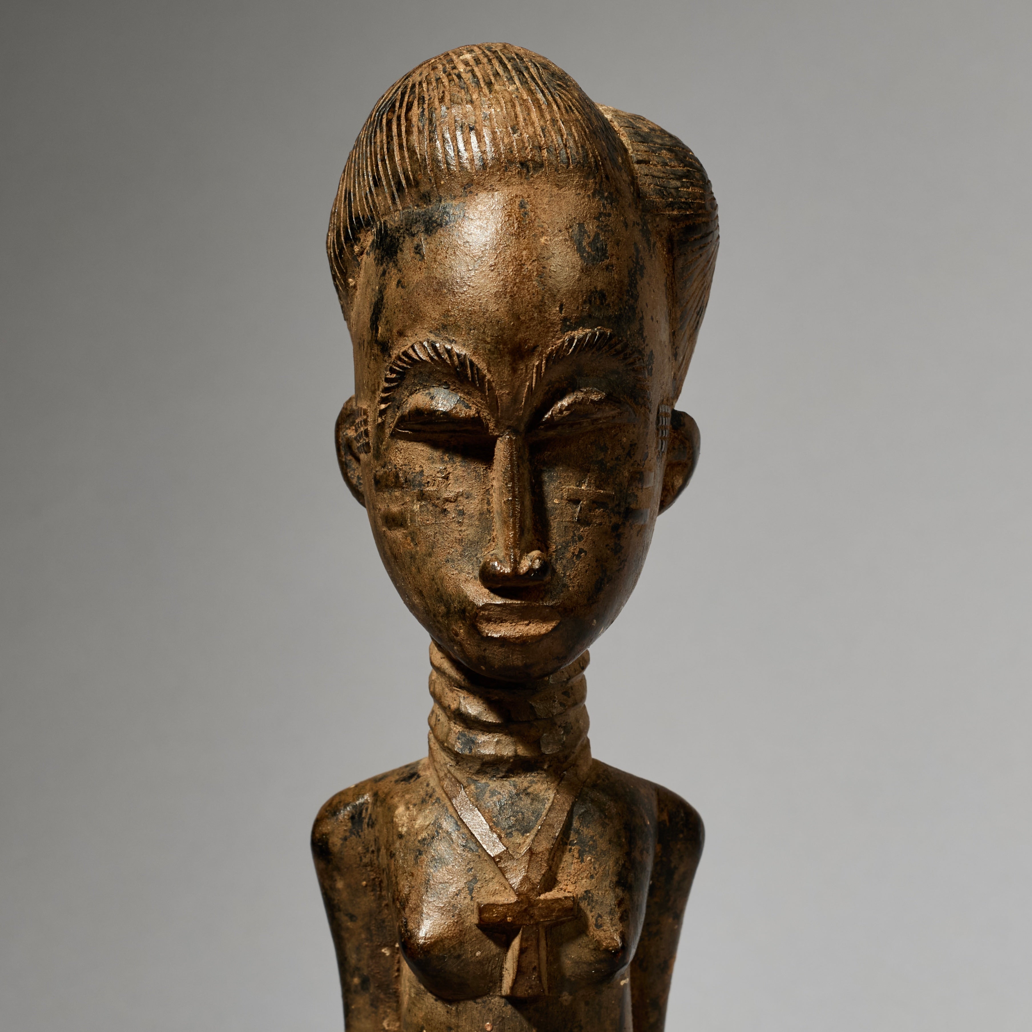 A VERY FINE SPIRIT PARTNER FROM BAULE TRIBE OF THE IVORY COAST ( No 5053 )