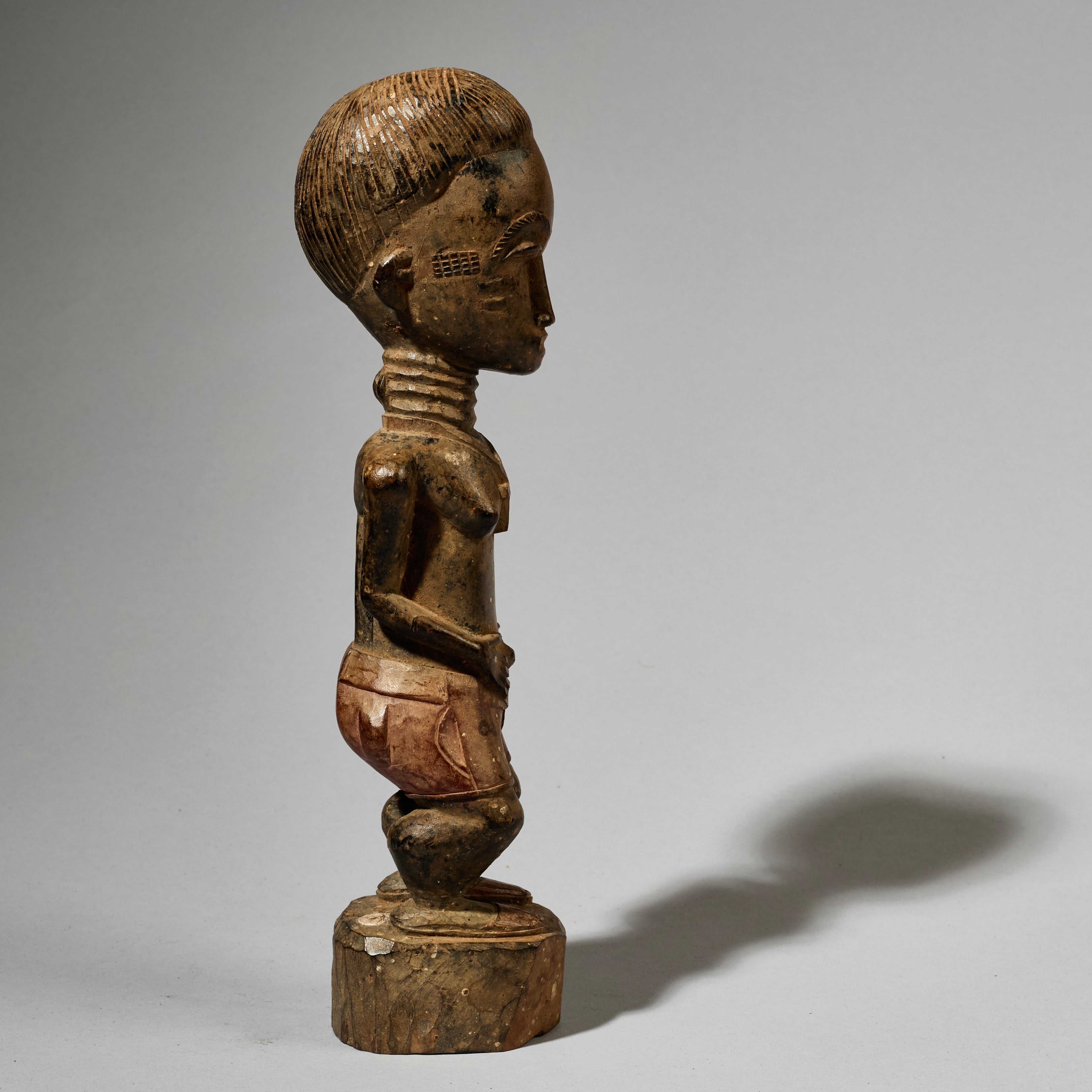A VERY FINE SPIRIT PARTNER FROM BAULE TRIBE OF THE IVORY COAST ( No 5053 )