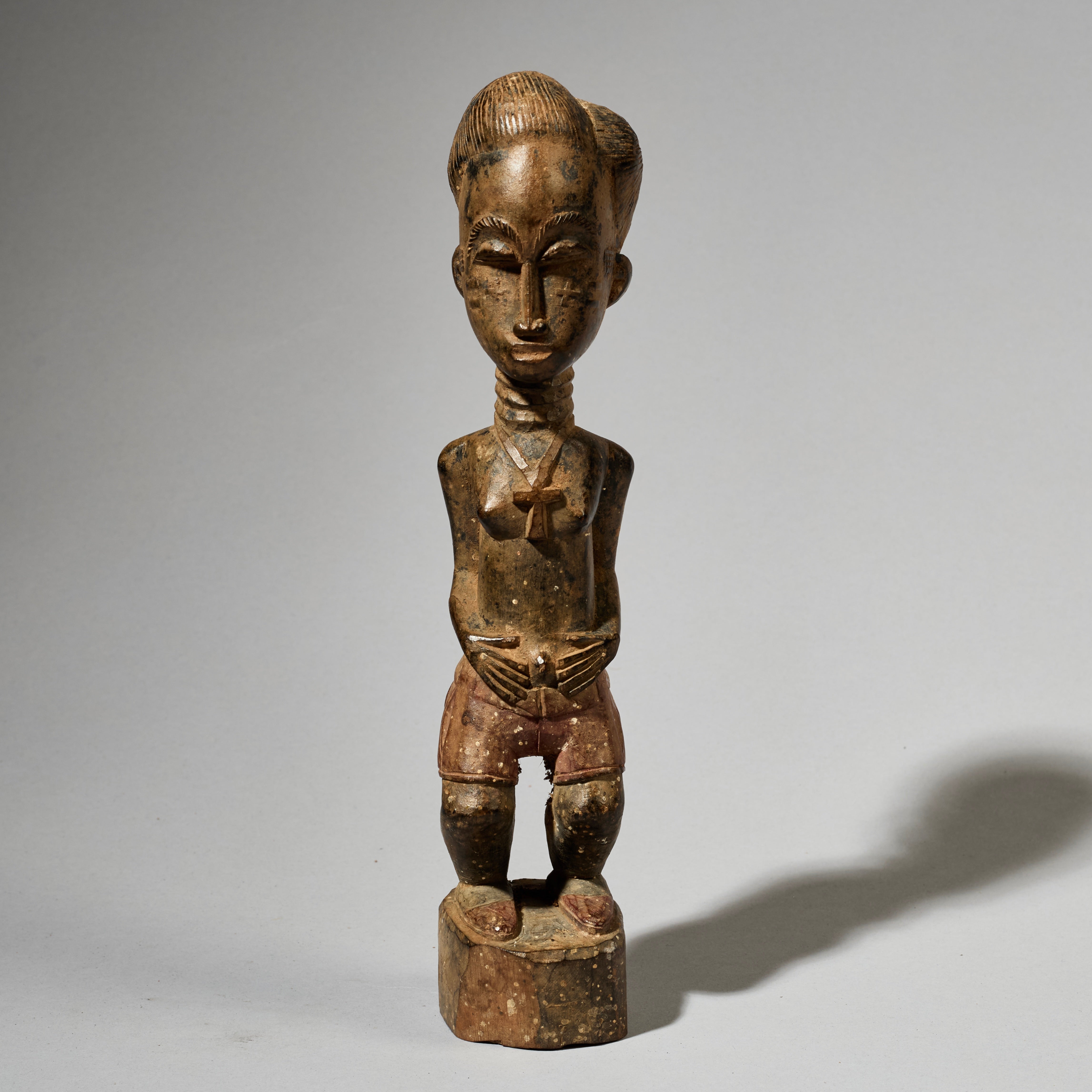 A VERY FINE SPIRIT PARTNER FROM BAULE TRIBE OF THE IVORY COAST ( No 5053 )