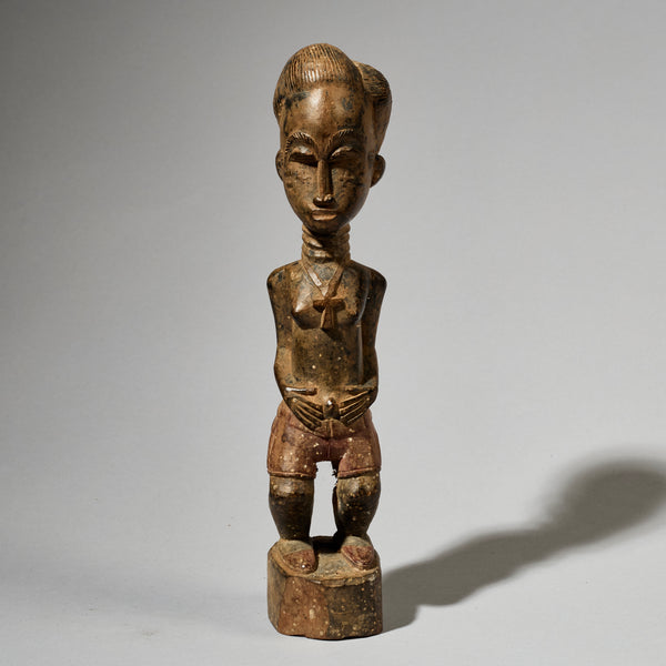 A VERY FINE SPIRIT PARTNER FROM BAULE TRIBE OF THE IVORY COAST ( No 5053 )