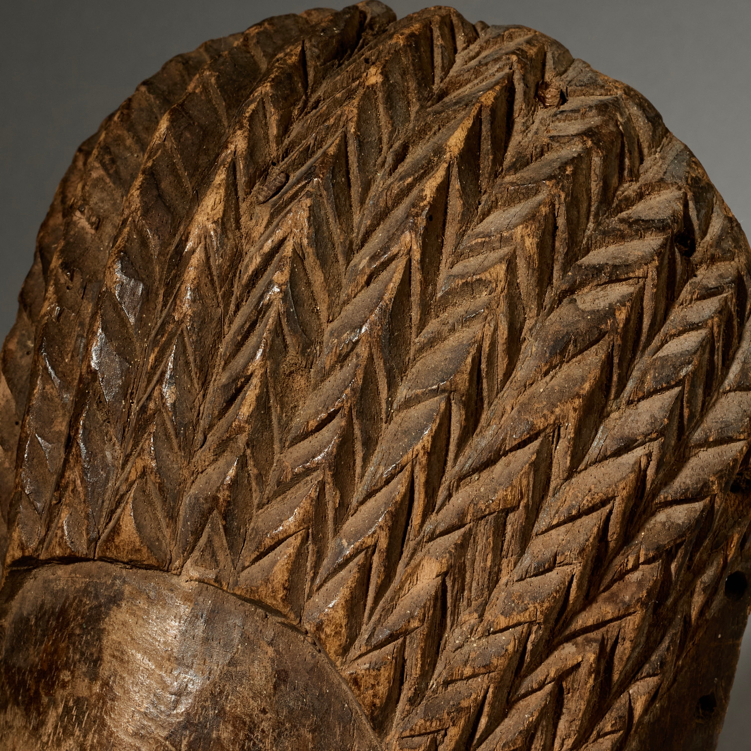 A QUIRKY WELL USED MASK FROM BURKINA FASO  ( No 5034 )