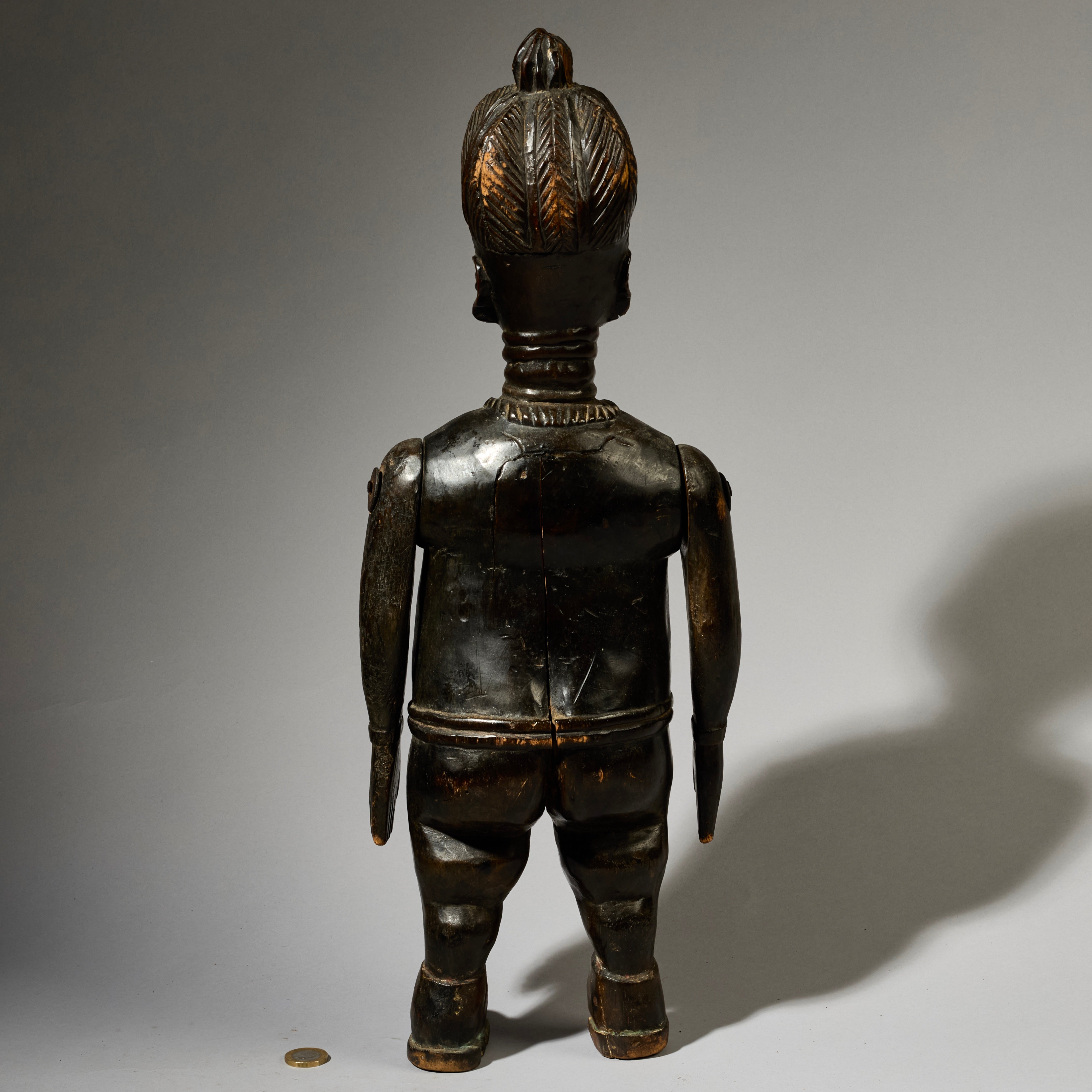 A RARE LARGE MENDE TRIBE STATUE FROM SIERRA LEONE ..EX UK COLLECTION  ( No 5037 )