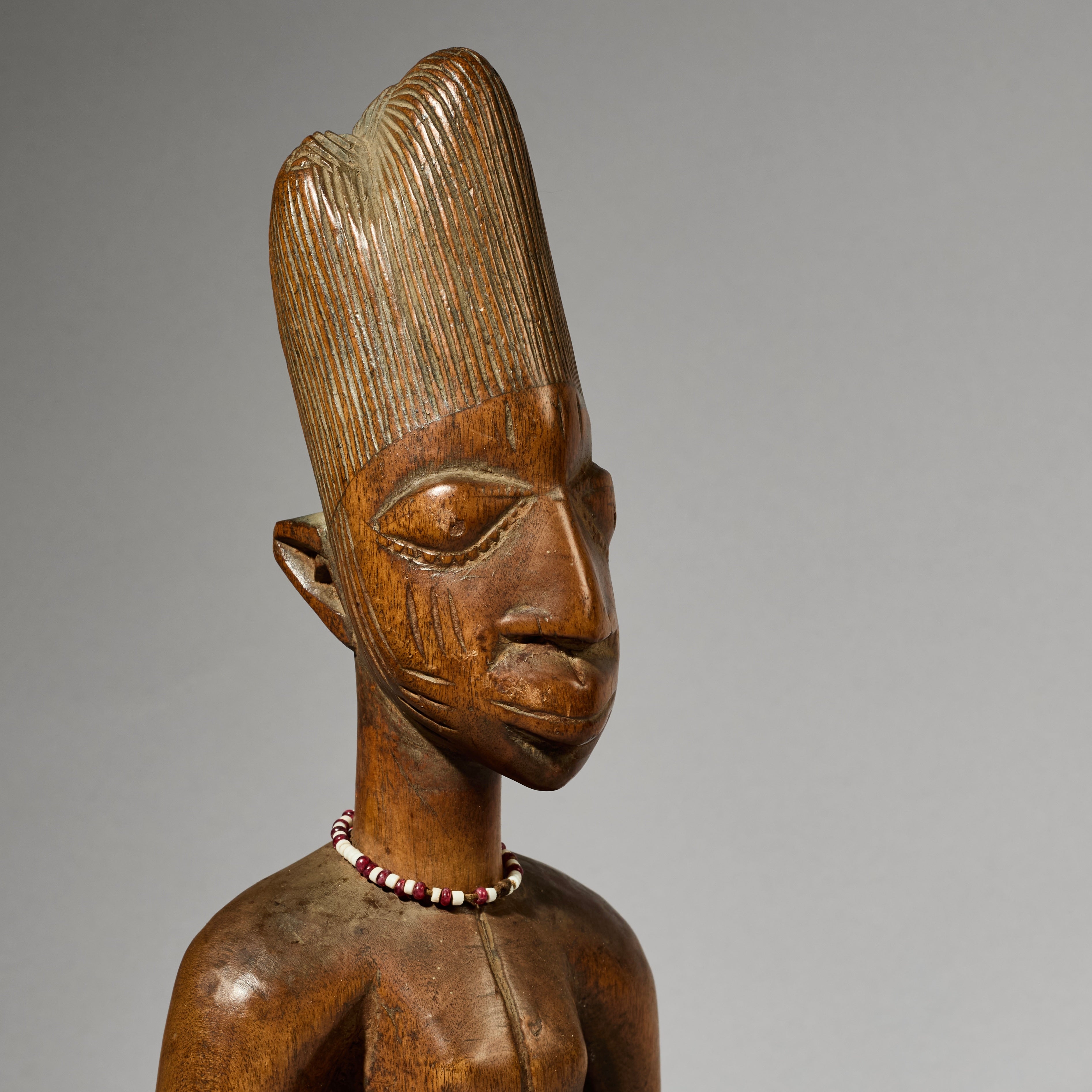 A LOVELY OLD  IBEJI, EX UK COLL. YORUBA TRIBE OF NIGERIA ( No 5015 )