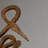 AN OXIDISED IRON SNAKE TALISMAN FROM THE LOBI TRIBE OF BURKINA FASO ( No 5027 )