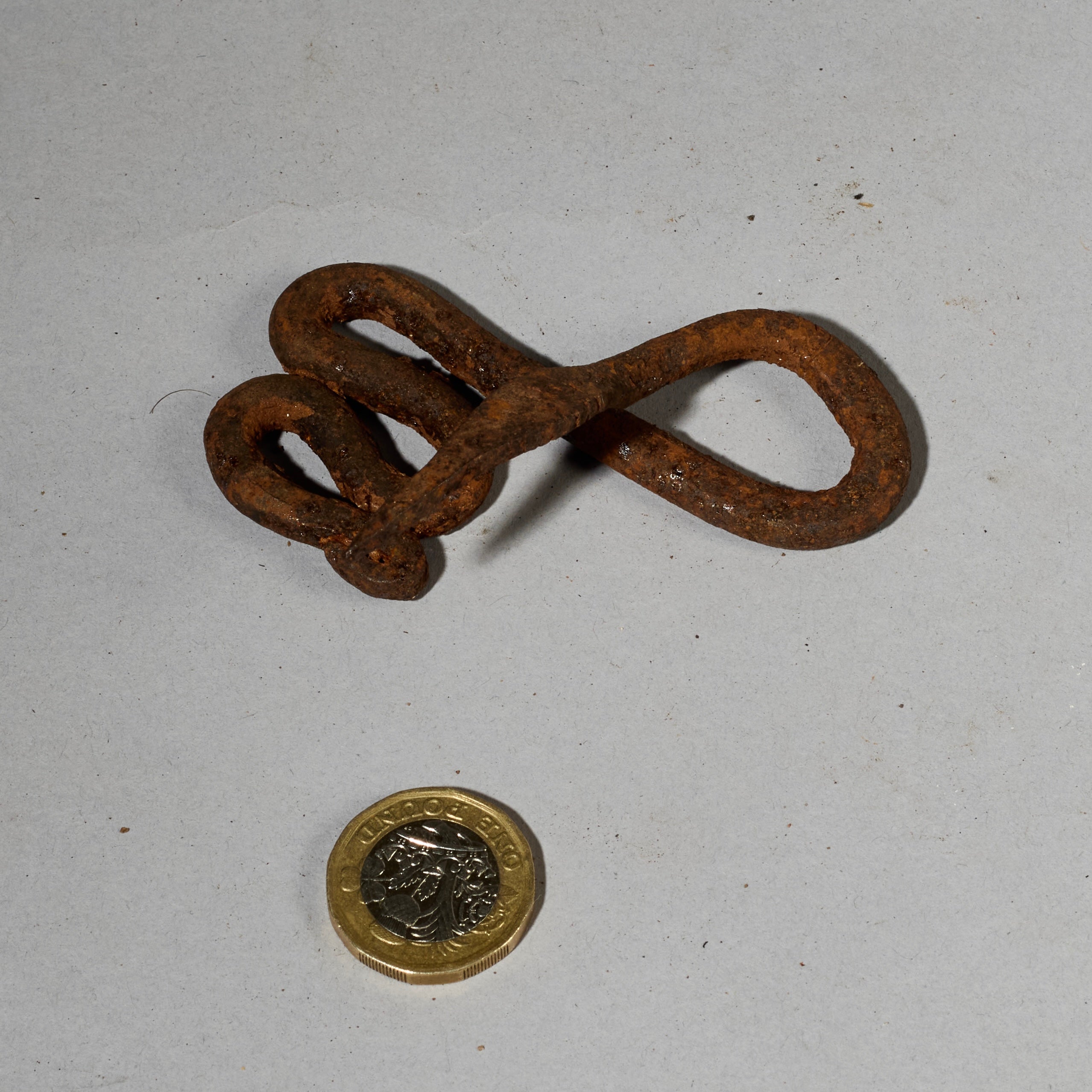 AN OXIDISED IRON SNAKE TALISMAN FROM THE LOBI TRIBE OF BURKINA FASO ( No 5027 )