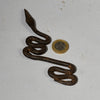A SERPENTINE IRON SNAKE TALISMAN FROM THE LOBI TRIBE OF BURKINA FASO ( No 5025)