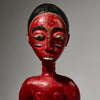 A SCULPTURAL RED COLON FIGURE, BAULE TRIBE IVORY COAST ( No 5000