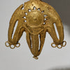 A BRILLIANT BAULE TRIBE BRASS FACE PENDANT , IVORY COAST (  No 5016)