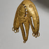 A BRILLIANT BAULE TRIBE BRASS FACE PENDANT , IVORY COAST (  No 5016)