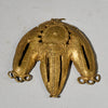 A BRILLIANT BAULE TRIBE BRASS FACE PENDANT , IVORY COAST (  No 5016)