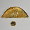 A STRIKING BRASS GILT PENDANT,BAULE TRIBE  IVORY COAST (  No 5018 )