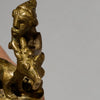 A BRONZE GOAT RING FROM THE BAULE TRIBE, IVORY COAST( No 5047 )