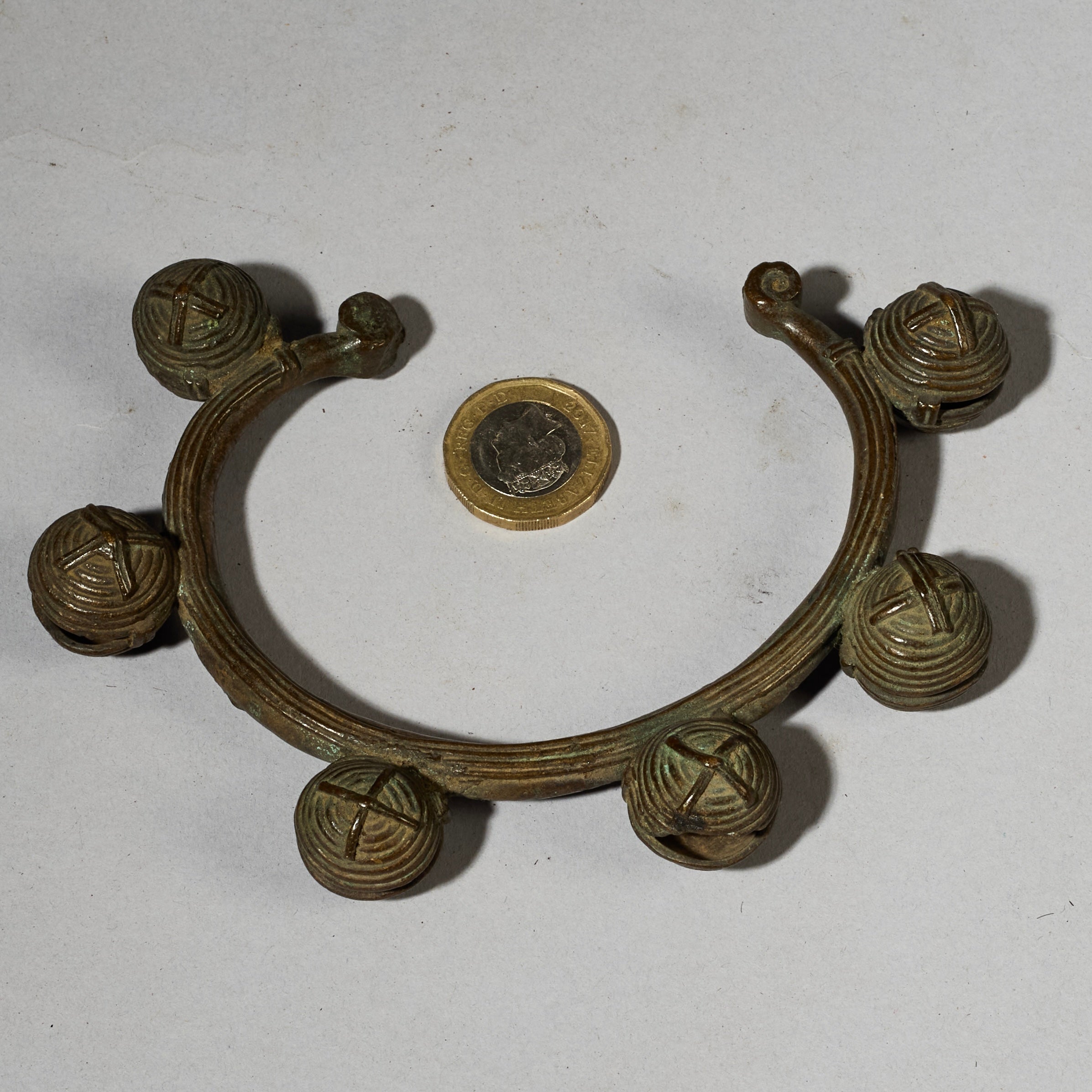 A GORGEOUS BAULE BRONZE DANCING BRACELET, IVORY COAST (No 5042)