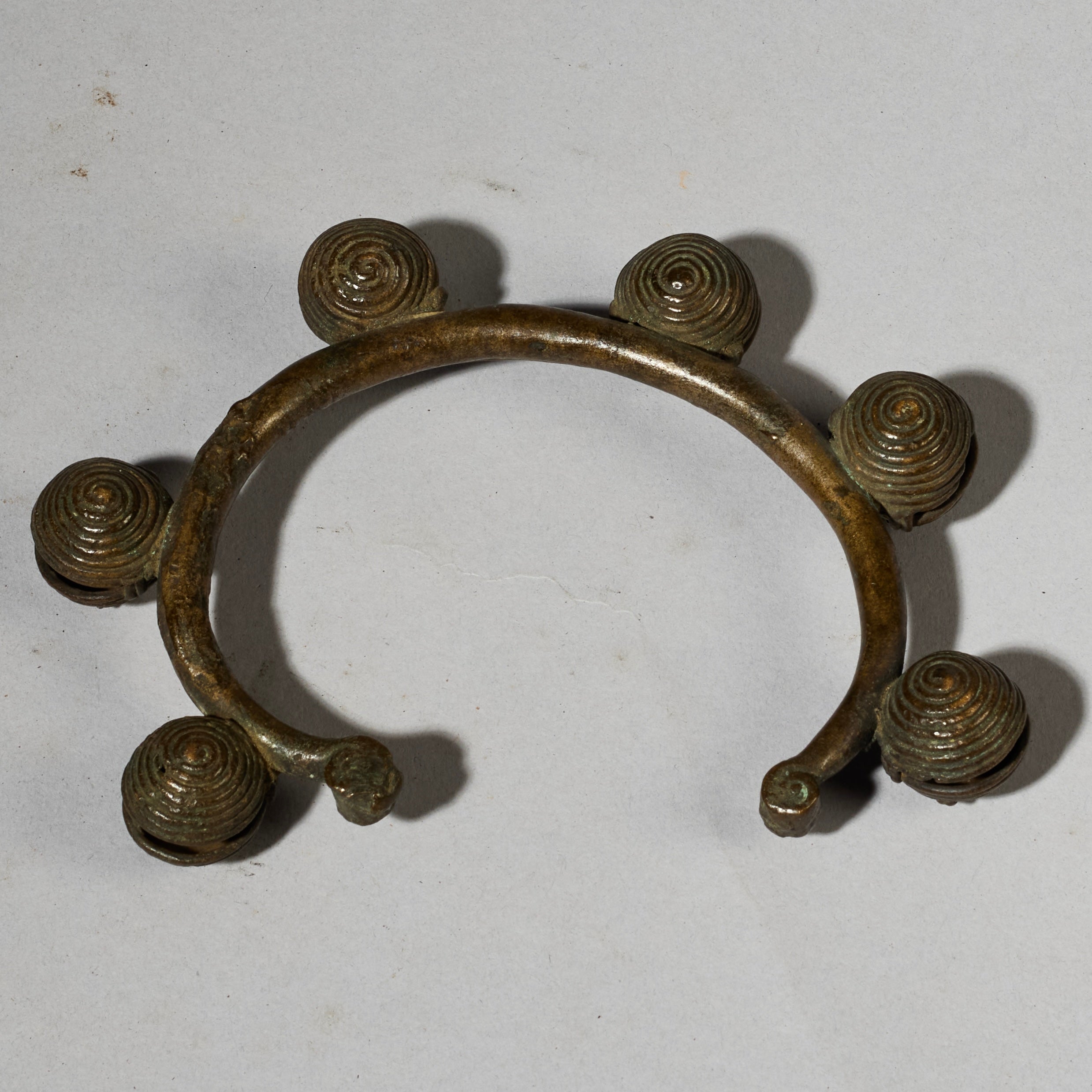 A GORGEOUS BAULE BRONZE DANCING BRACELET, IVORY COAST (No 5042)