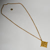A STRIKING BAULE BRONZE NECKLACE WITH ENGRAVED PENDANT, IVORY COAST (  No 4981 )