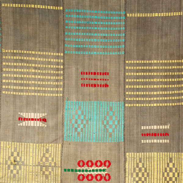 AN ATTRACTIVE COTTON CLOTH FROM THE SENOUFO  TRIBE OF IVORY COAST    ( No 5045 )
