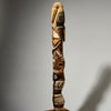 A SUPER ABELAM STATUE FROM PAPUA NEW GUINEA , PRETTY OCHRE PIGMENTS , TALL 85CM   ( No 5039)