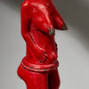 A FINE RED COLON FIGURE, BAULE TRIBE IVORY COAST ( No 4999)
