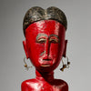 A FINE RED COLON FIGURE, BAULE TRIBE IVORY COAST ( No 4999)