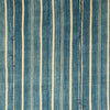 A WELL USED INDIGO STRIPED WOMANS CLOTH, NORTHERN GHANA ( No 5010 )