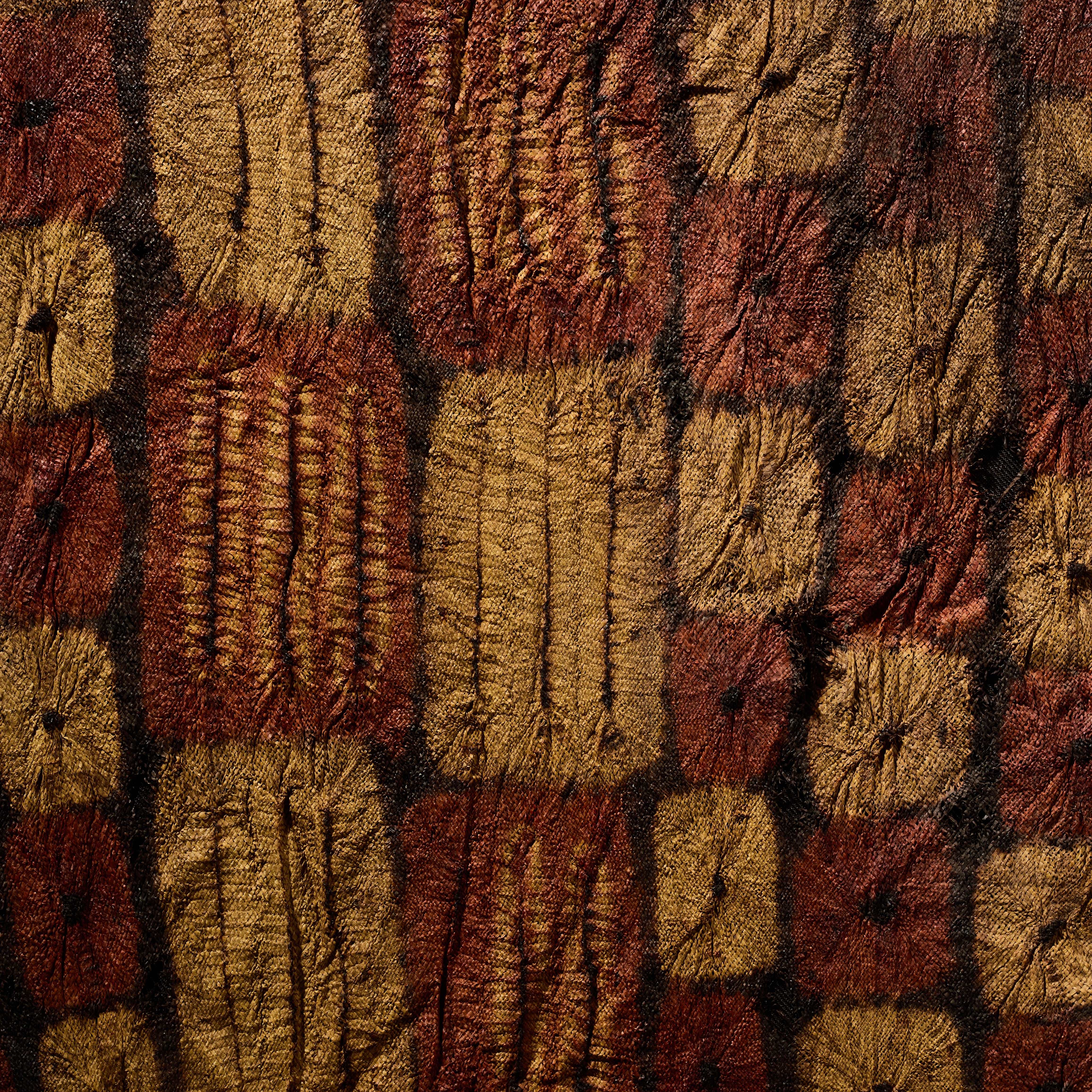 A BOLD MOUNTED CLOTH, EWE TRIBE GHANA ( No 5020)