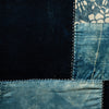 A BOLD MOUNTED ASIAN INDIGO PATCHWORK ON STRETCHER FRAME ( No 5019 )