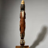 A SUPER ABELAM STATUE FROM PAPUA NEW GUINEA , PRETTY OCHRE PIGMENTS , TALL 85CM   ( No 5039)
