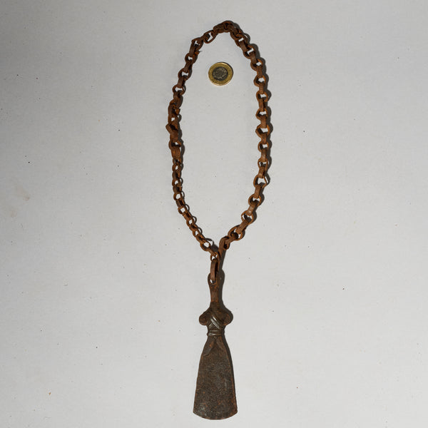A UNUSUAL URON PEND AT NECKLACE FROM KIRDI  TRIBE CAMEROON W.AFRICA ( No 5087)