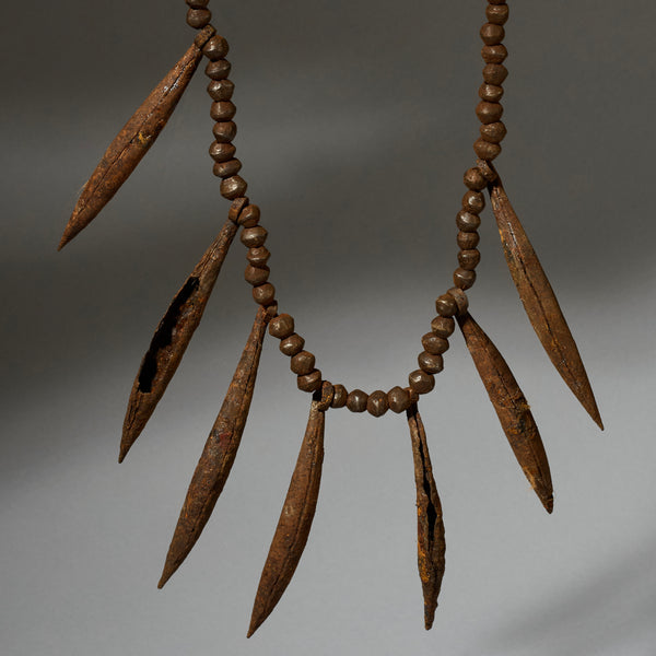 A RAW IRON CURRENCY NECKLACE FROM KIRDI TRIBE OF CAMEROON, WEST AFRICA( No 5058)