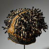 A DOUBLE BUNCH FINGERLING HAT, BAMILEKE TRIBE CAMEROON W.AFRICA  ( No 5062)