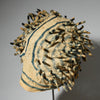 A SCULPTURAL FINGERLING HAT, BAMILEKE TRIBE CAMEROON W.AFRICA  ( No 5063)