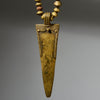 A PRIMORDIAL BRONZE  CURRENCY NECKLACE FROM KIRDI TRIBE OF CAMEROON, WEST AFRICA( No 5059 )