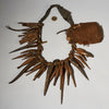 AN ARTISTIC IRON CURRENCY NECKLACE FROM KIRDI TRIBE CAMEROON W.AFRICA ( No 5068 )