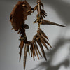AN ARTISTIC IRON CURRENCY NECKLACE FROM KIRDI TRIBE CAMEROON W.AFRICA ( No 5068 )