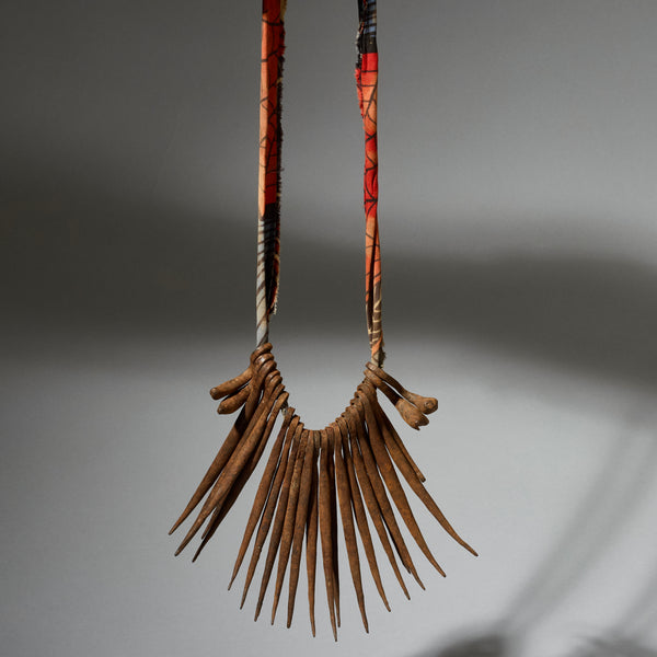 AN INCREDIBLE IRON CURRENCY NECKLACE FROM KIRDI TRIBE OF CAMEROON, WEST AFRICA( No 5060)