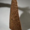AN EMBOSSED, BELL SHAPED SHIELD, KIRDI TRIBE N CAMEROON, W.AFRICA WITH GOOD AGE AND PATINA  ( No 5074)