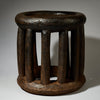 A CHUNKY HEAVY LARGE  STOOL   THE BAMILEKE TRIBE OF CAMEROON W.AFRICA ( No 5116 )