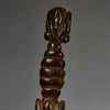 A LEATHER SHEATH KNIFE FROM BAMILEKE TRIBE CAMEROON W.AFRICA ( No 5086 )