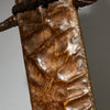 A LEATHER SHEATH KNIFE FROM BAMILEKE TRIBE CAMEROON W.AFRICA ( No 5086 )