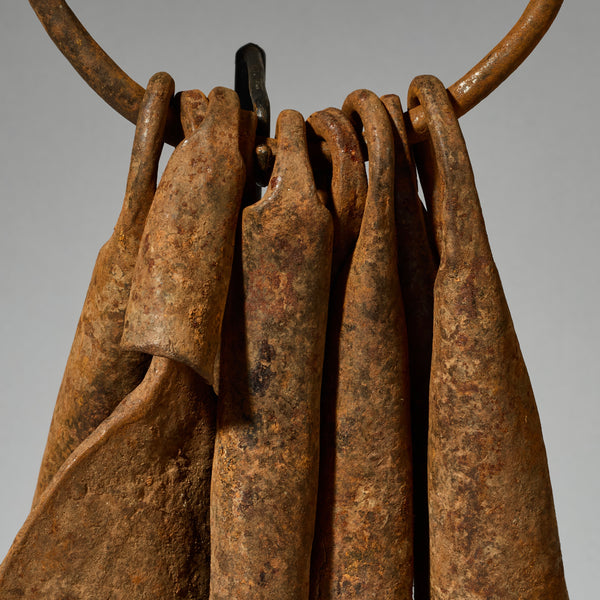 LARGE IRON CURRENCY ASSEMBLAGE, CHAMBA TRIBE OF NIGERIA ( No 5095 )
