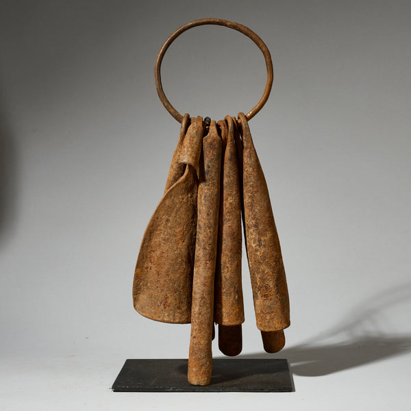 LARGE IRON CURRENCY ASSEMBLAGE, CHAMBA TRIBE OF NIGERIA ( No 5095 )