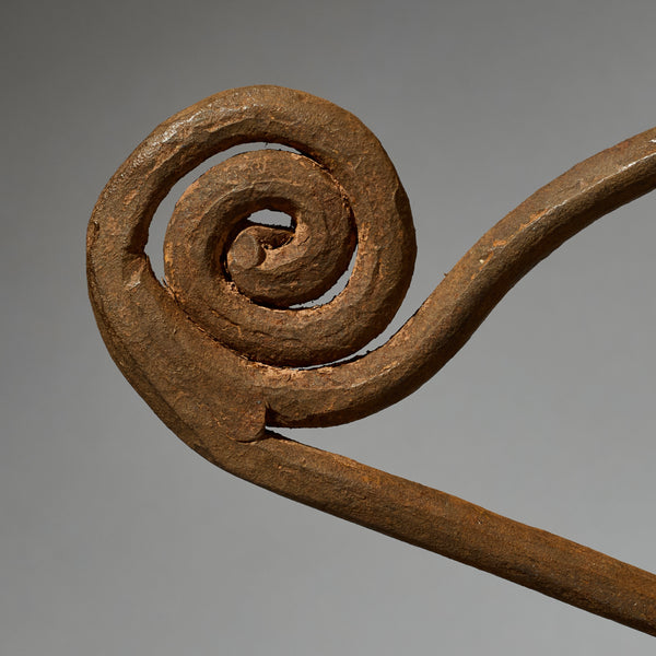 LARGE EYE SHAPED, IRON CURRENCY ASSEMBLAGE, CHAMBA TRIBE OF NIGERIA ( No 5096 )
